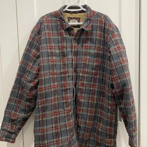 L.L. Bean Red and Blue Plaid Shirt